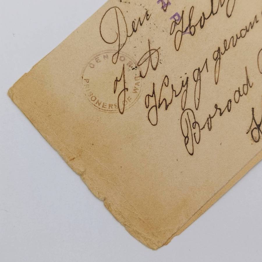 Pair of Boer War POW Cover fronts stuck back to back