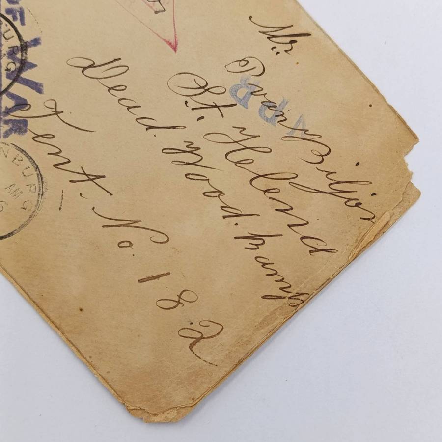 Pair of Boer War POW Cover fronts stuck back to back