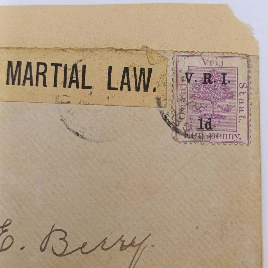 Pair of Boer War POW Cover fronts stuck back to back