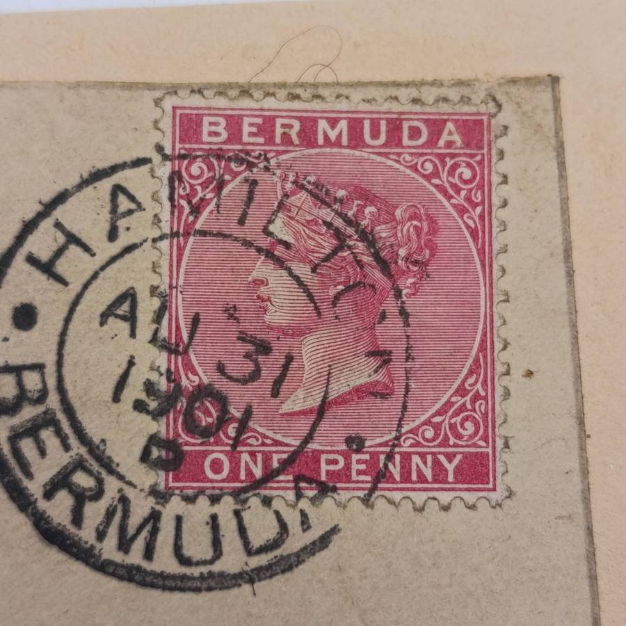 Pair of Boer War POW cover stuck back to back one from Bermuda 1901 to JFD Oosthuizen St Helena