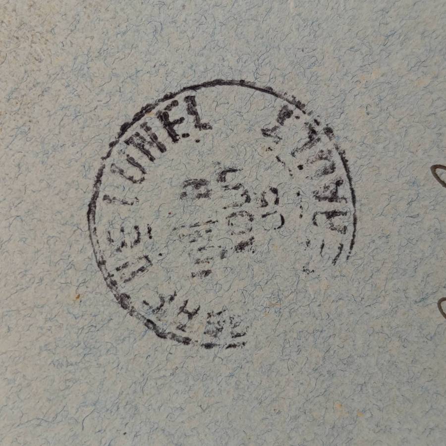 Postal Front France to Zurich, Switzerland with 25c French stamp cancelled 1905