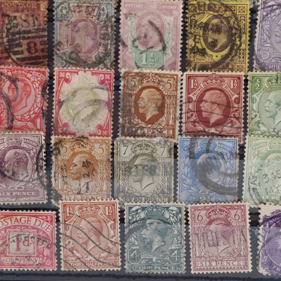 Nice lot of mostly Victorian, Edwardian and George 5 British stamps - some high value items included