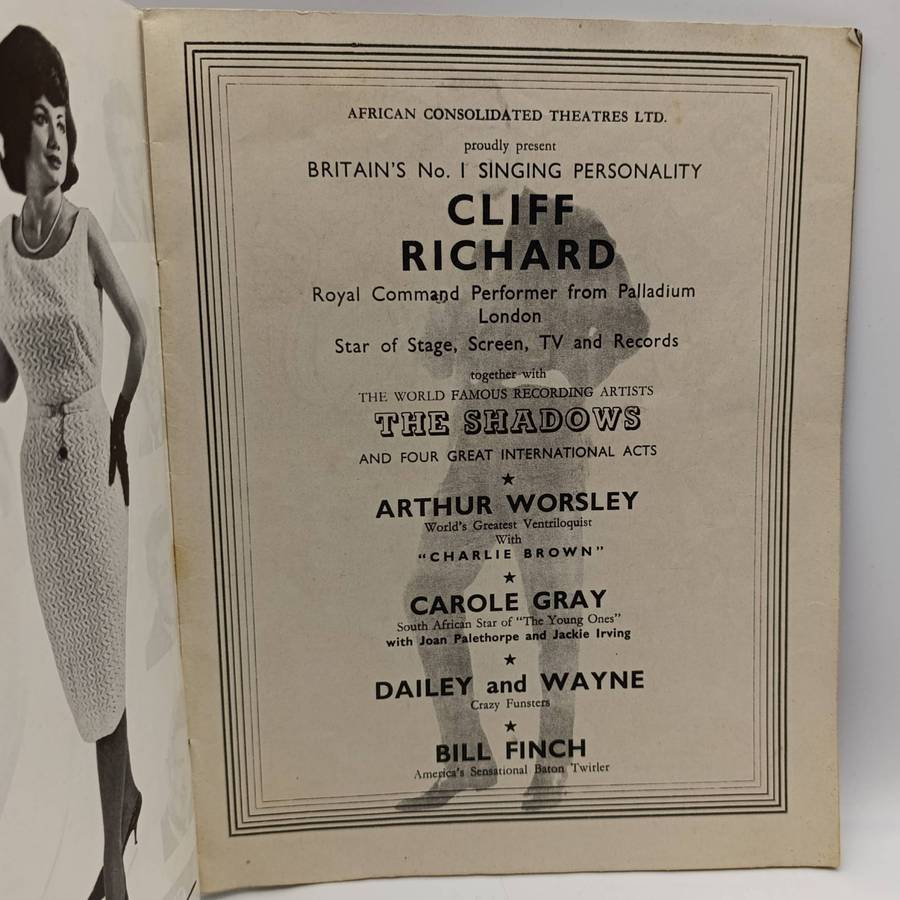 Cliff Richards and The Shadows South African tour 1963