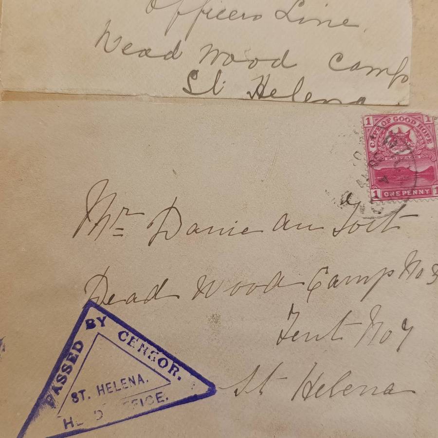 Lot of 4 Boer War POW covers stuck back to back