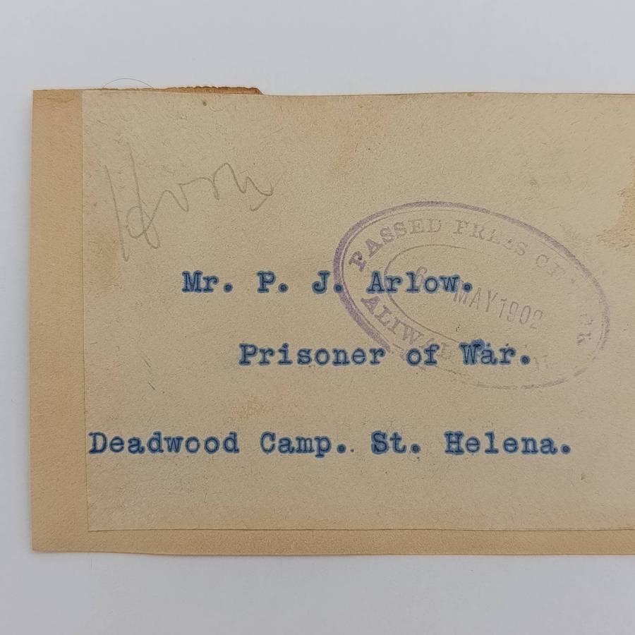Boer War POW Fronts stuck back to back