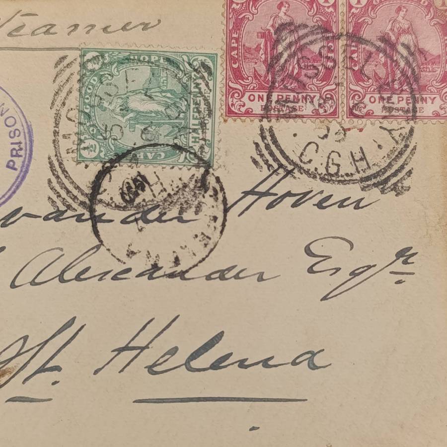 Boer War POW Fronts stuck back to back