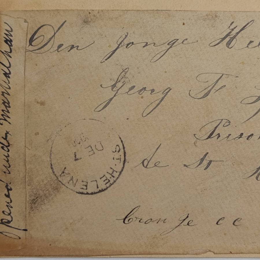 Boer War POW fronts stuck back to back one side from Vereeniging, ZAR to Georg F Lindeque, POW