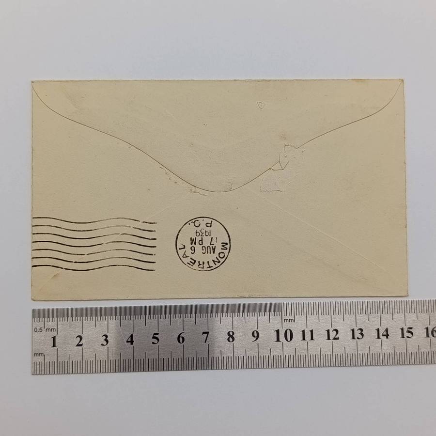 Letter first North Atlantic service London to Montreal, Canada via Caribou posted 2 Aug 1939
