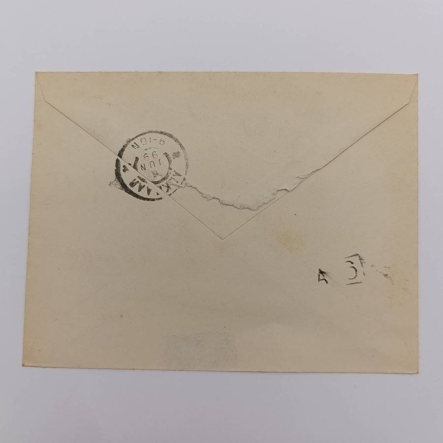 Postal Cover posted Netherlands 6 June 1899 on prepaid Stationery at De Rijp to Dr JD Boeke