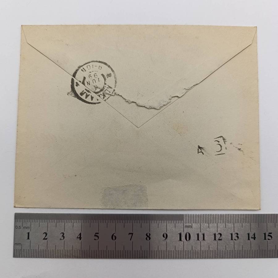 Postal Cover posted Netherlands 6 June 1899 on prepaid Stationery at De Rijp to Dr JD Boeke