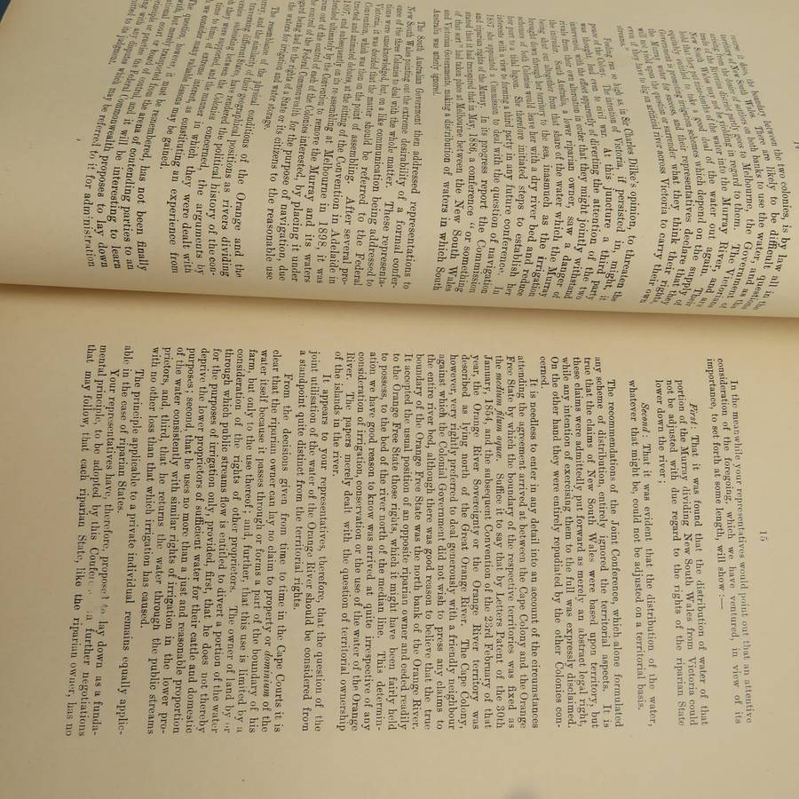 1899 Cape of Good Hope report of the Cape Colony and Free State representatives