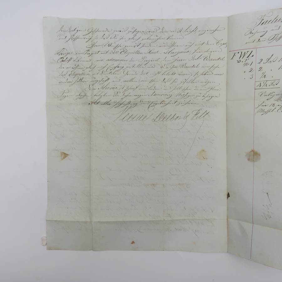 1851 Letter from Bordeaux to Copenhagen forwarded through the Danish Post Office in Hamburg