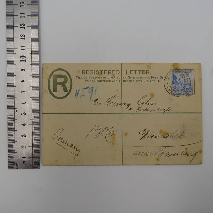 Postal History cancellations with Street name above and town below - St Georges St, Cape Town