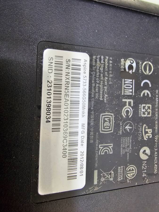 3 x Acer Aspire laptops - Spares or repairs