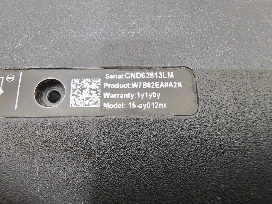 HP Notebook - 15-ay012nx - Spares or Repairs