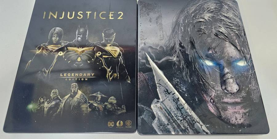 COLLECTOR'S DREAM  2 x PS4 Special Edition STEELBOOKS  INJUSTICE 2 & SHADOW OF MORDOR!