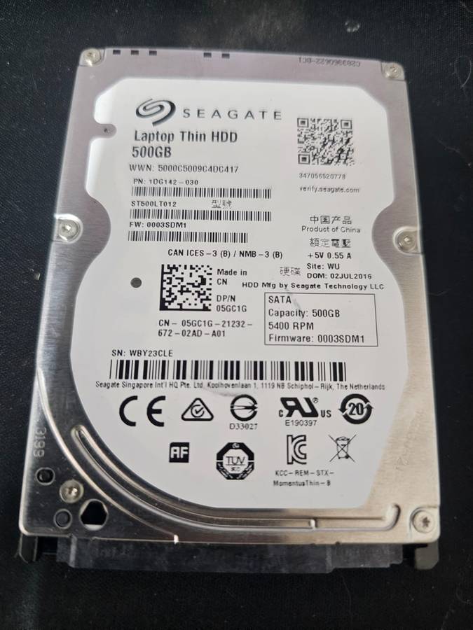 10 x Seagate 500GB Laptop Drives  Cleaned, Tested & Ready!