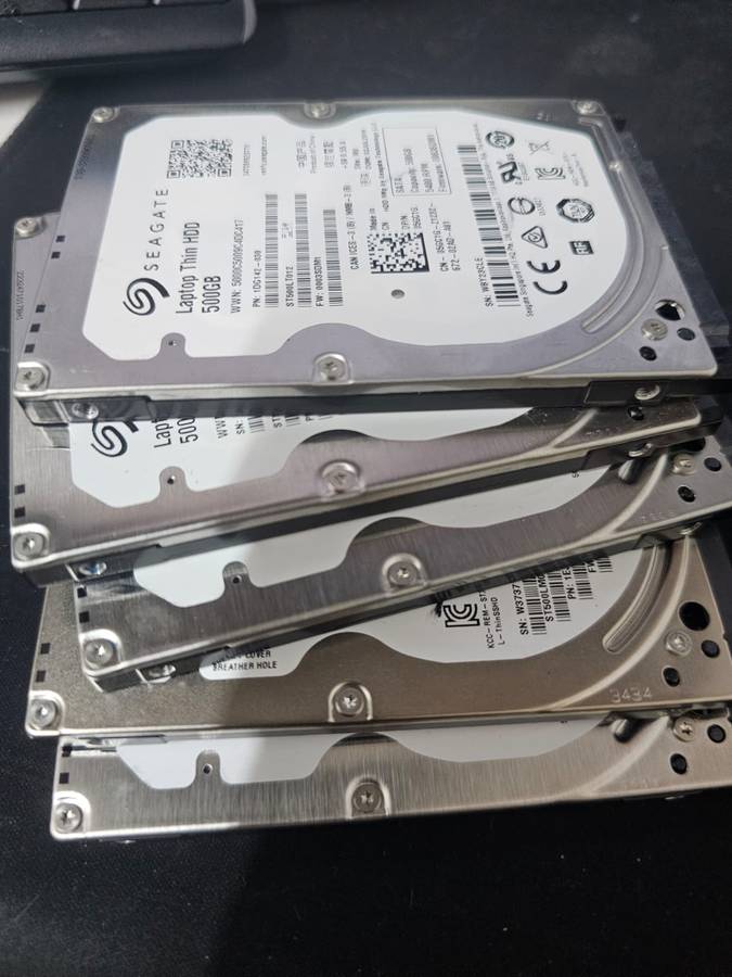 10 x Seagate 500GB Laptop Drives  Cleaned, Tested & Ready!