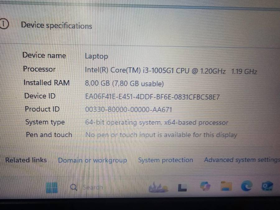 LENOVO V14 IIL | i3 10th Gen  8GB RAM  256GB SSD  Win11 Pro