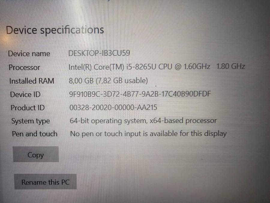 Lenovo IdeaPad S340  8th Gen i5 | 8GB RAM | 256GB SSD
