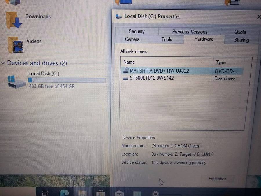 Dell Vostro 2521  i5-3337U / 4GB RAM / 500GB HDD / 15.6"  Needs New Battery No Charger