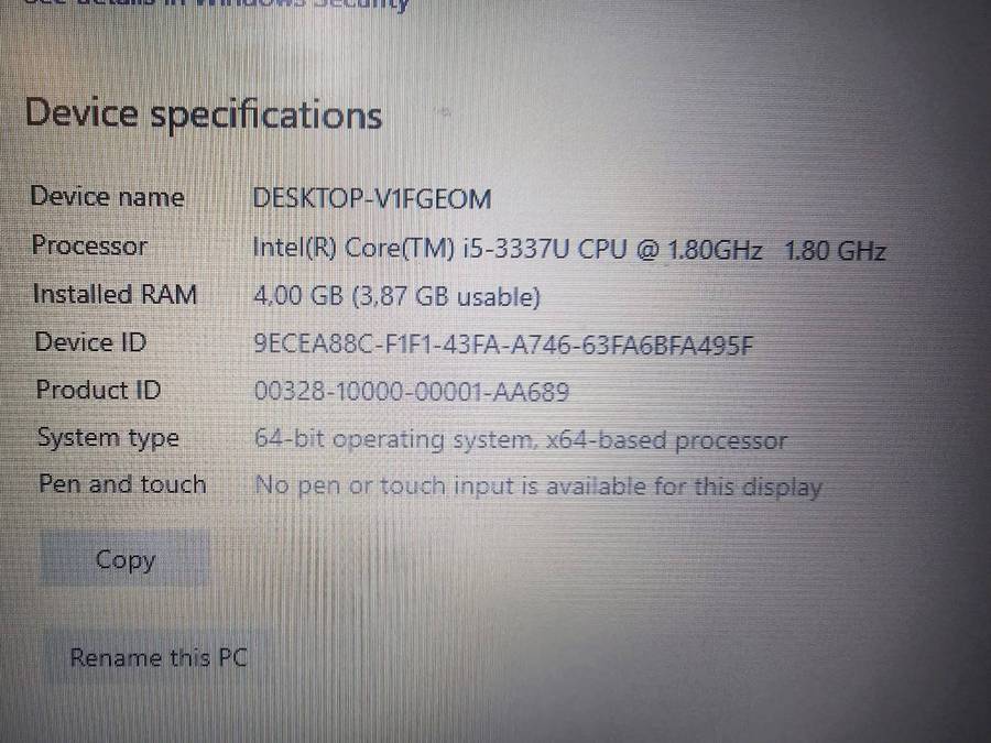 Dell Vostro 2521  i5-3337U / 4GB RAM / 500GB HDD / 15.6"  Needs New Battery No Charger