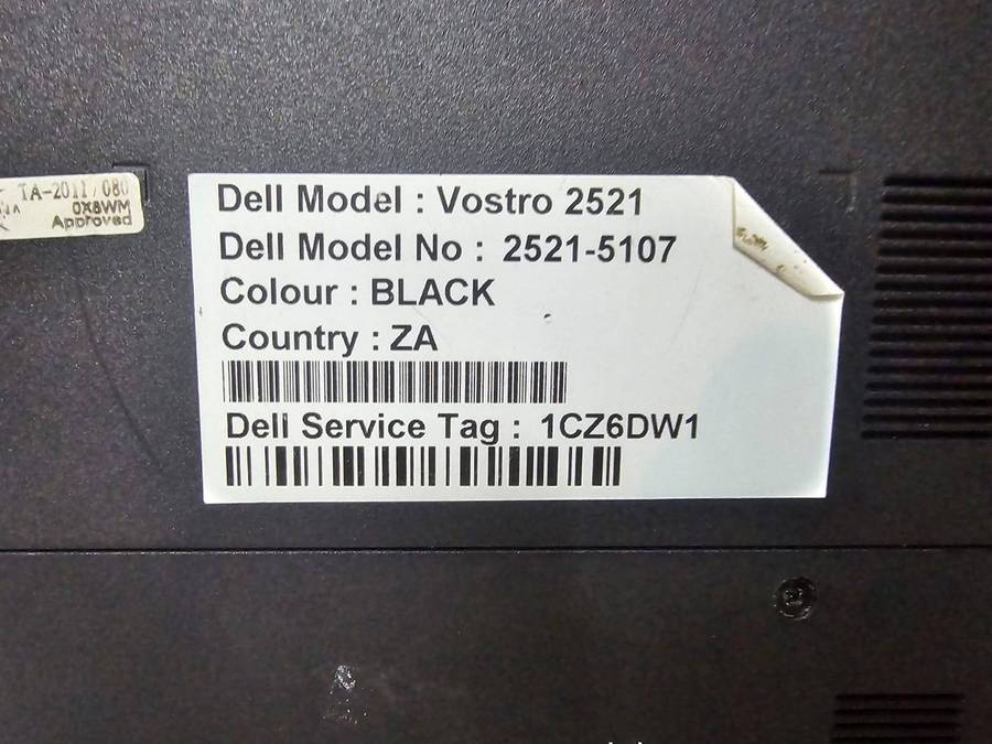 Dell Vostro 2521  i5-3337U / 4GB RAM / 500GB HDD / 15.6"  Needs New Battery No Charger