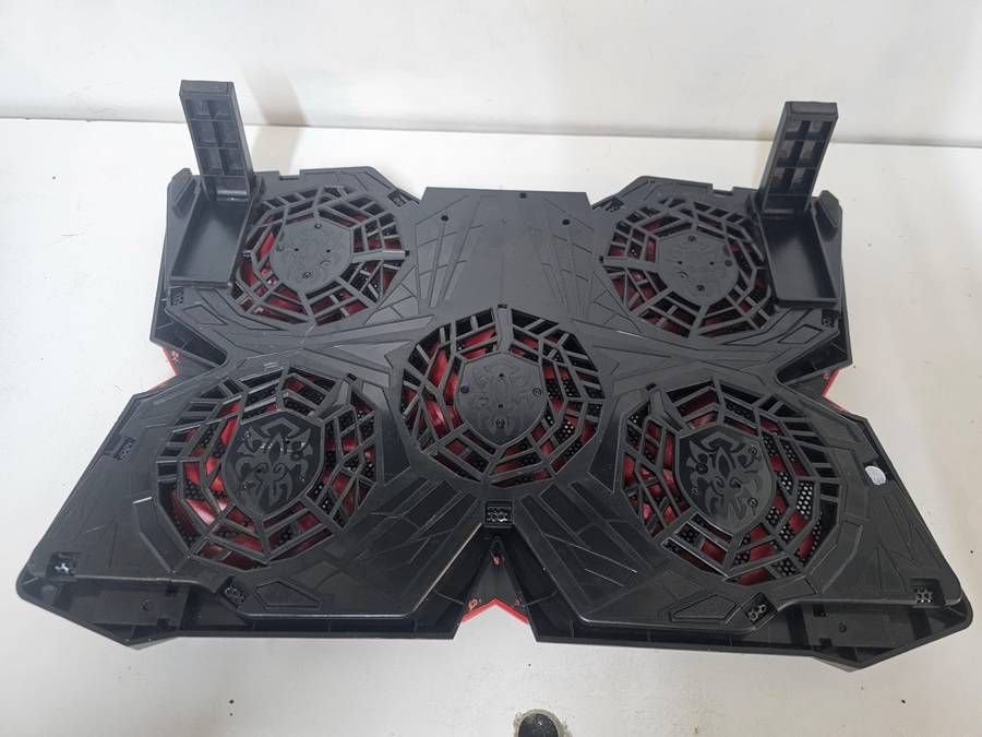 Laptop Cooling Pad  5 Fans | Red LED | Dual USB Ports