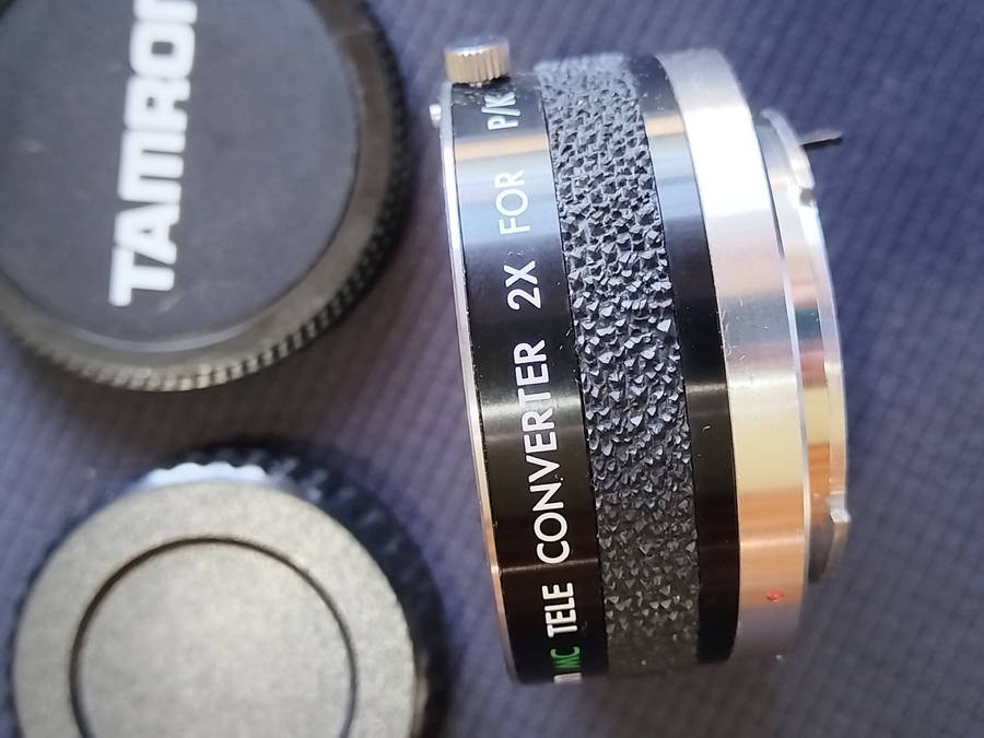 Ricoh Rikenon 1:2 50mm lens & Tamron 2X Tele Converter for P/K (Pentax)