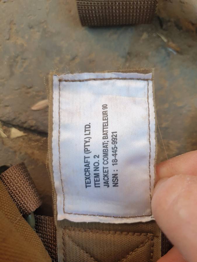 scarce 100% original as new SADF era SA Army Para Battalion Bateleur 90 belt-kit webbing - Textcraft