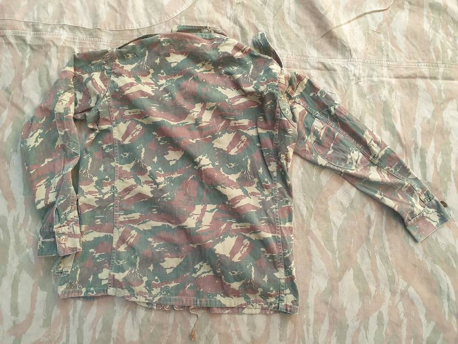 SADF era SA SF Recce SWA/Angola bushwar era type A clandestine copy camo 1st patt wet season jacket