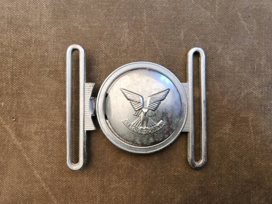 100% original Rhodesian Selous Scouts metal 2-piece belt buckle (no belting) REUTELEUR Salisbury mad