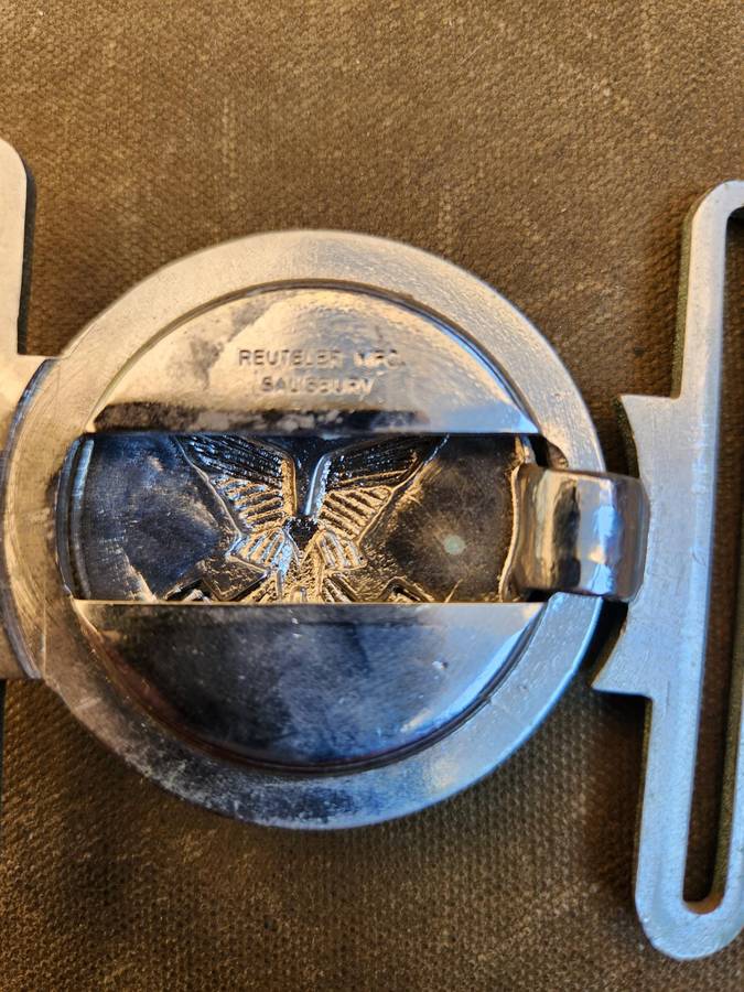 100% original Rhodesian Selous Scouts metal 2-piece belt buckle (no belting) REUTELEUR Salisbury mad