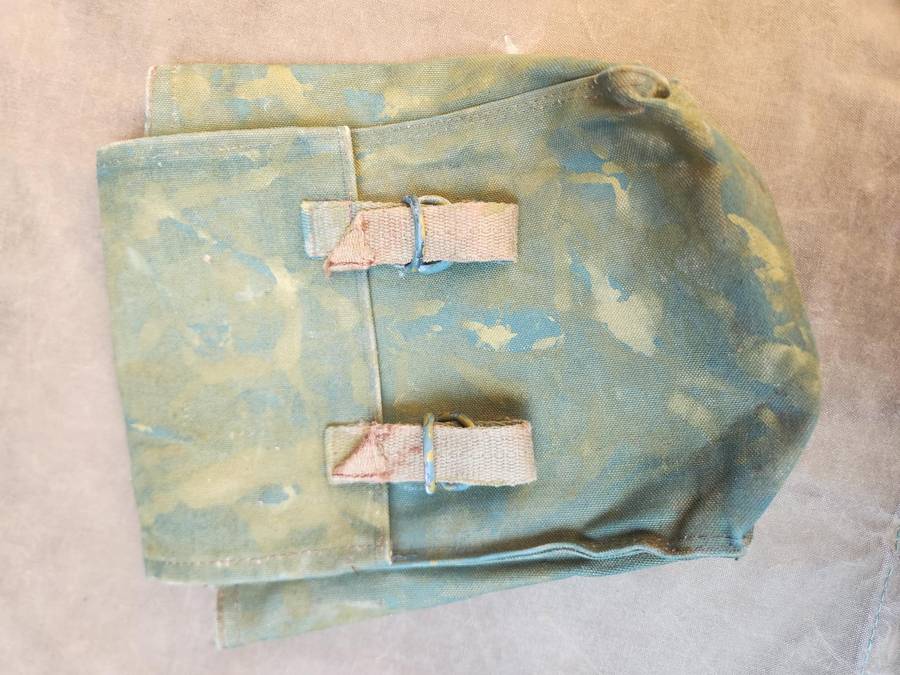 good intact used condition (custom hand camo painted) Rhodesian bushwar era "Farradays & Sons" type