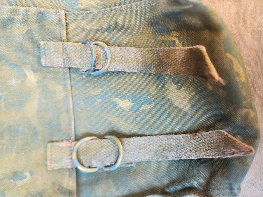 good intact used condition (custom hand camo painted) Rhodesian bushwar era "Farradays & Sons" type