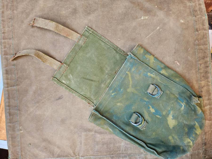 good intact used condition (custom hand camo painted) Rhodesian bushwar era "Farradays & Sons" type