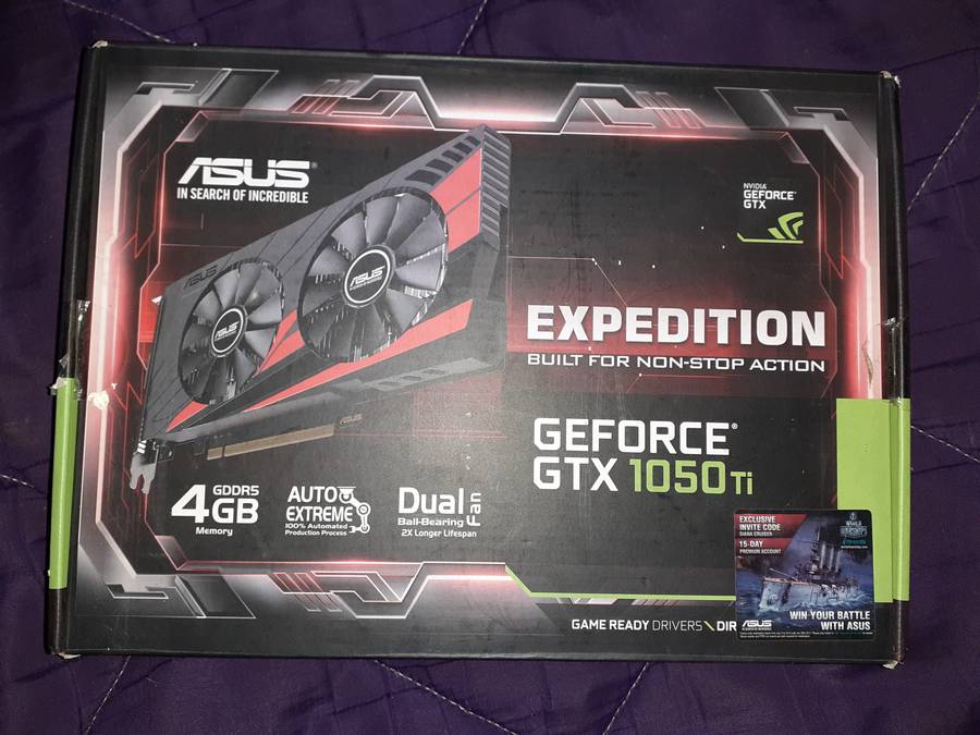 ASUS GeForce GTX 1050 Ti Expedition GDDR5 4GB Graphics Card