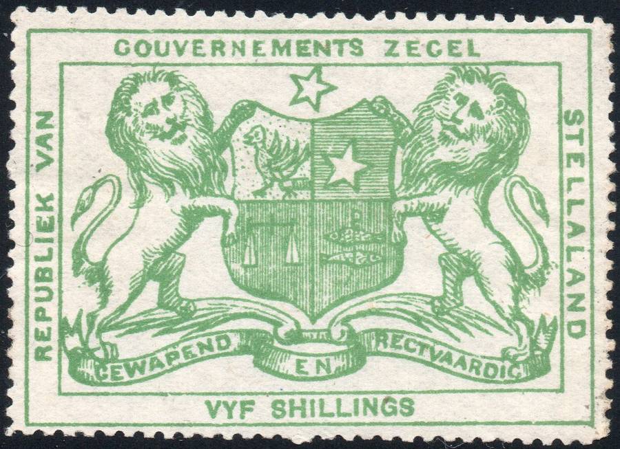 STELLALAND 1884 5/- GREEN - MNG