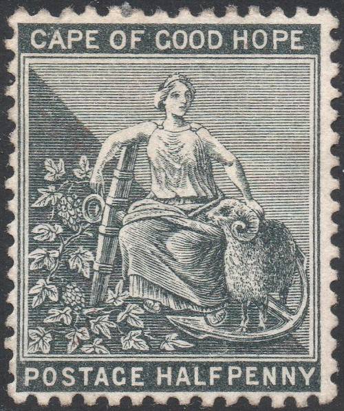 CAPE OF GOOD HOPE 1886 ½d BLACK - MM - CV R200