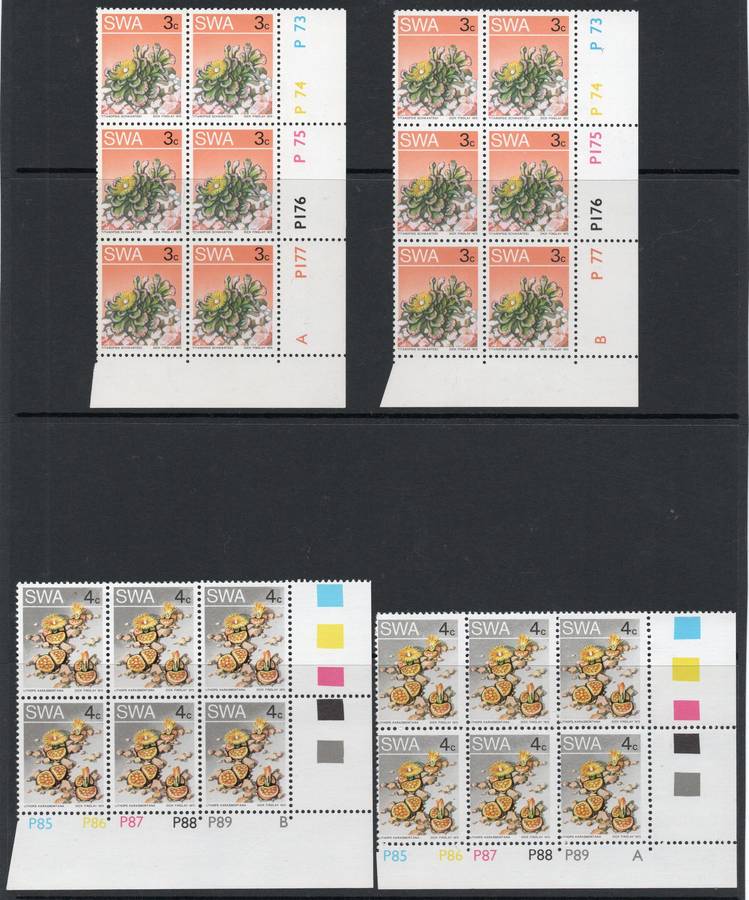 SWA 1973 2nd DEF SET CORNER MARGINAL SET (+ EXTRAS) IN BO4/BO6 **UNMOUNTED MINT** - SEE SCANS(6)