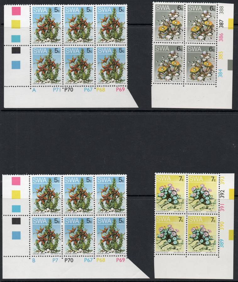 SWA 1973 2nd DEF SET CORNER MARGINAL SET (+ EXTRAS) IN BO4/BO6 **UNMOUNTED MINT** - SEE SCANS(6)