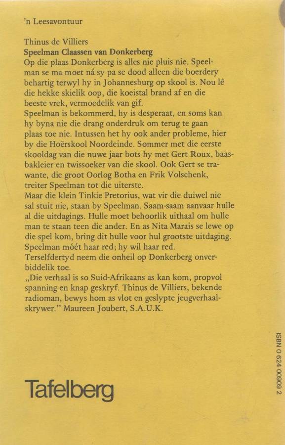 SABOTEURS LAND - JAN COMBRINK (1 STE DUK 1977) JEUG