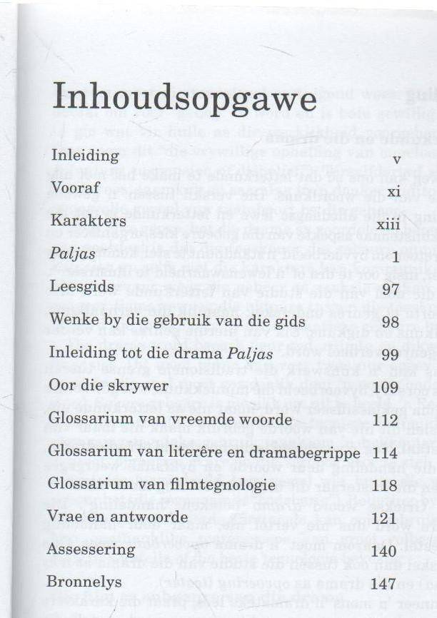 PALJAS - CHRIS BARNARD (DIE FILMDRAAIBOEK SKOOLUITGAWE - 2013)