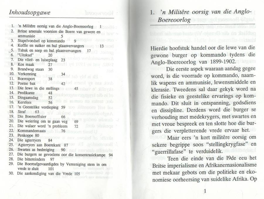 OP KOMMANDO - FRANSJOHAN PRETORIUS (1992) BOEREOORLOG
