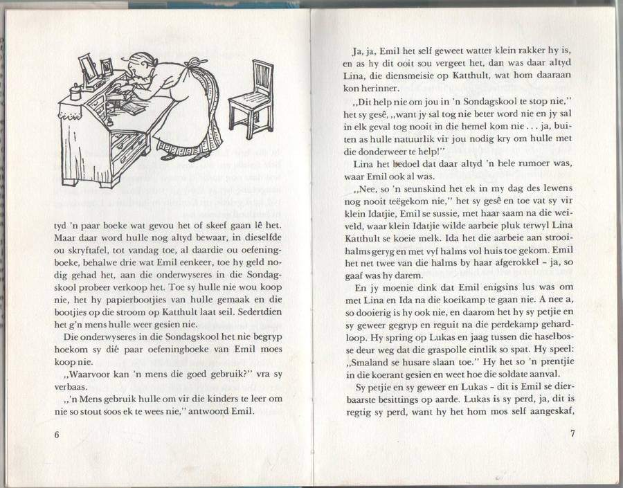 DIE STREKE VAN EMIL - ASTRID LINDGREN (1 STE AFRIKAANSE UITGAWE 1977) TV REEKS