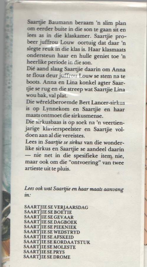 SAARTJIE SE SIRKUS - BETTIE NAUDE (2 DE UITGAWE 1984)