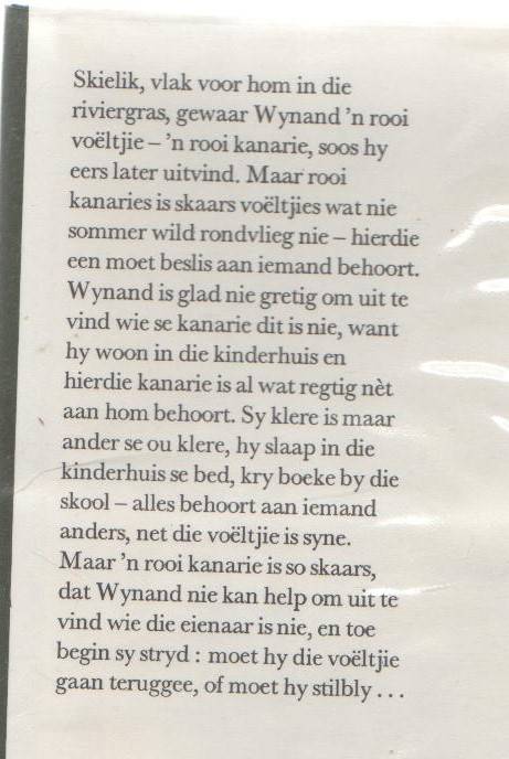 ROOI KANARIE HOEPELBEEN - ELSABE STEENBERG (1 STE DRUK 1972)