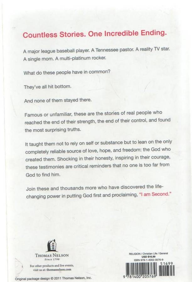 I AM SECOND. REAL STORIES. CHANGING LIVES - DOUG BENDER & DAVE STERRETT (2013)