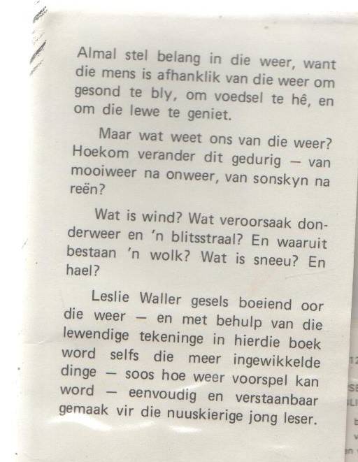 KENNIS IS MAG, WEER - LESLIE WALLER (1973)