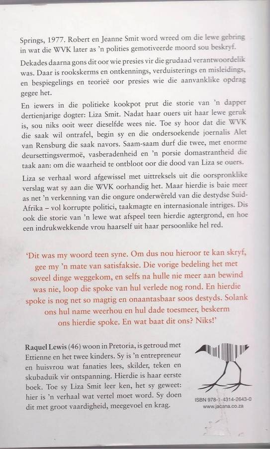 EK IS LIZA SMIT - LIZA SMIT SAAM MET RAQUEL LEWIS (2018)